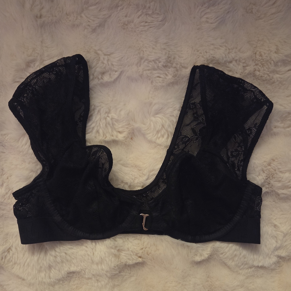 PLAYBOY Black Lace Bra